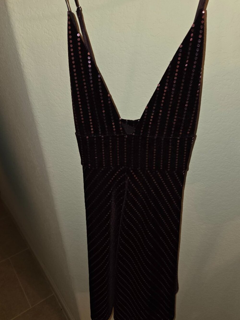 Sequin Velvet Dress